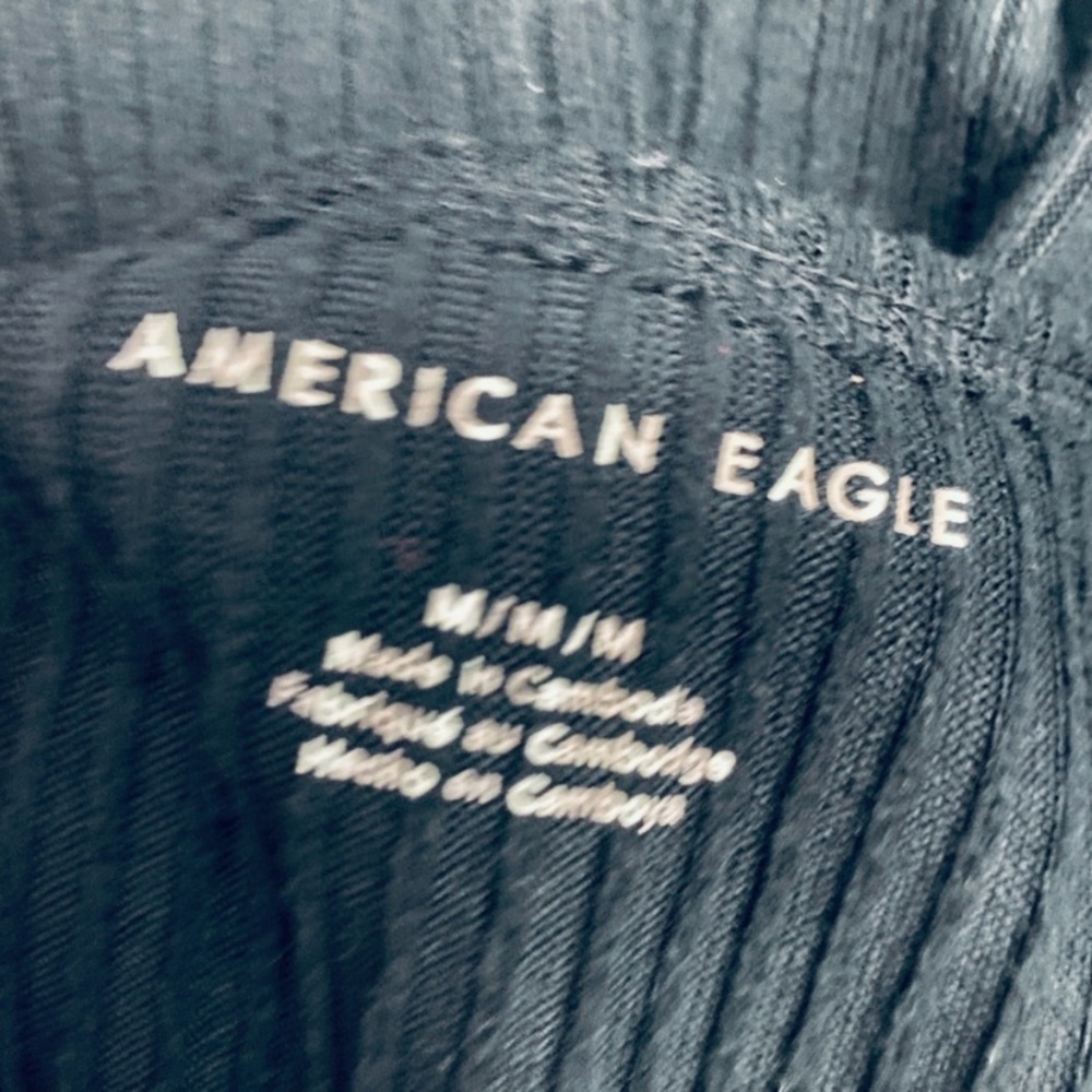 American Eagle Black Soft Tunic Split Hem Sweater… - image 7